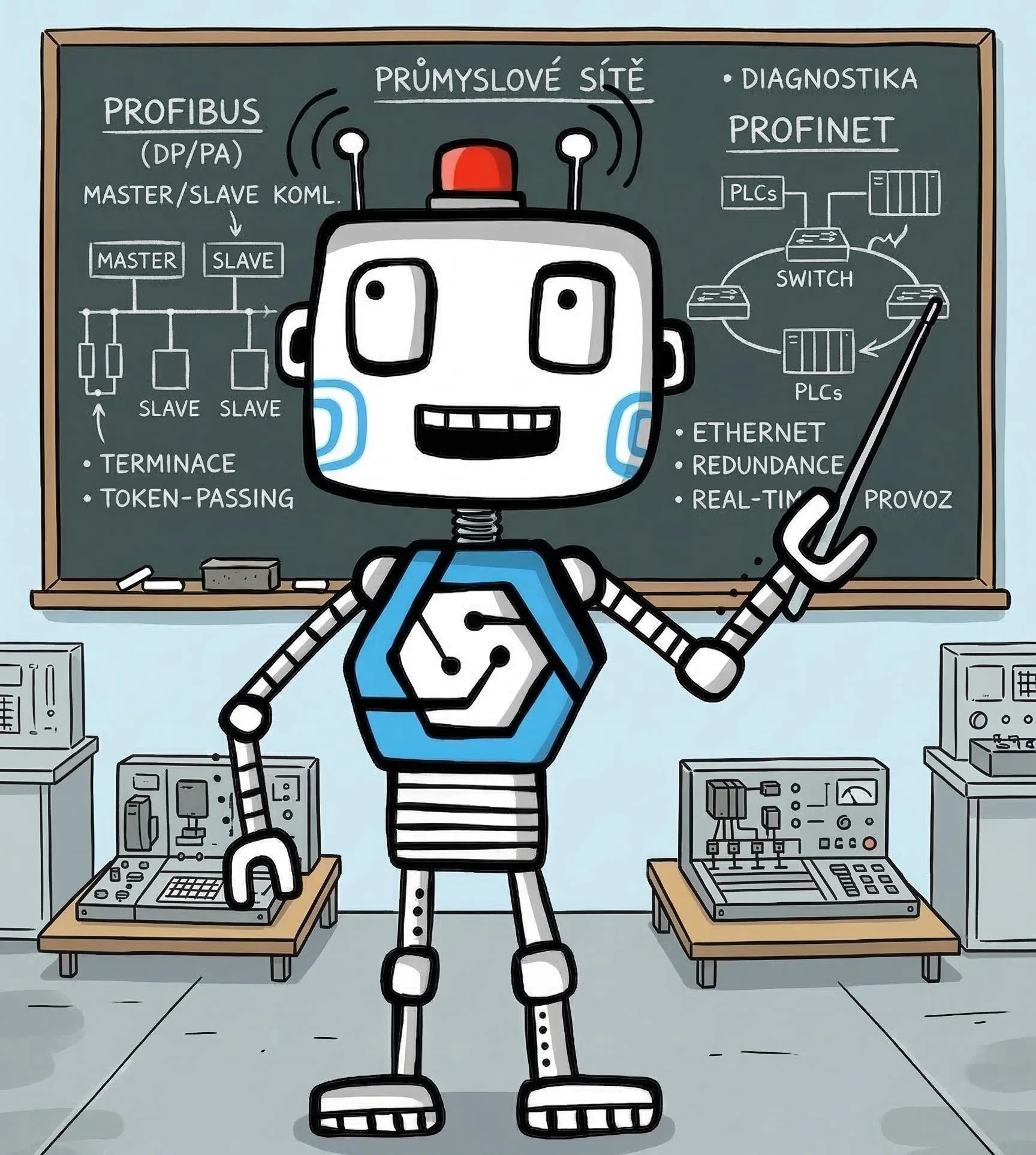 Odborné školení průmyslových sítí Profibus a Profinet